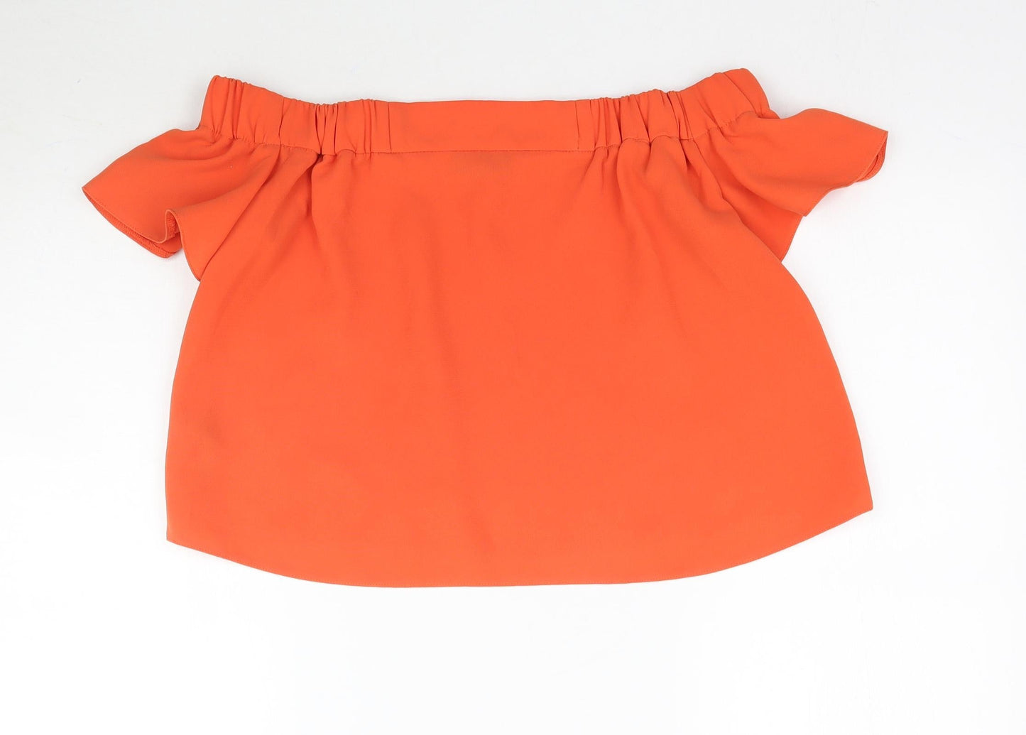 Topshop Womens Orange   Basic Blouse Size 8