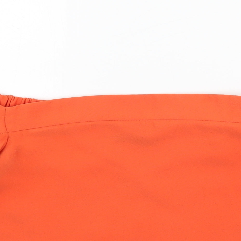 Topshop Womens Orange   Basic Blouse Size 8