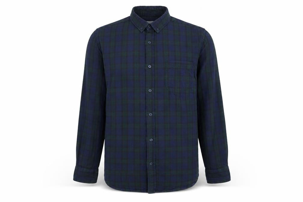 Cedarwood State Mens Multicoloured Check Button-Up Size M