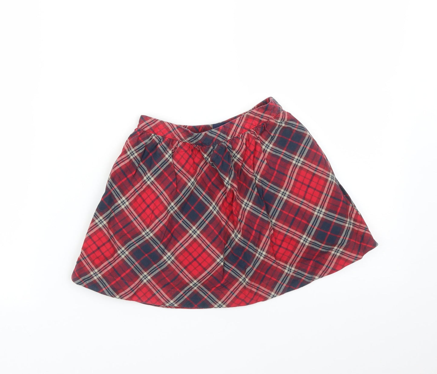 Gap Girls Multicoloured Check  Skater Skirt Size 4 Years