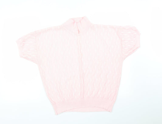 LITTLE WOODS Womens Pink Striped  Basic T-Shirt Size 20