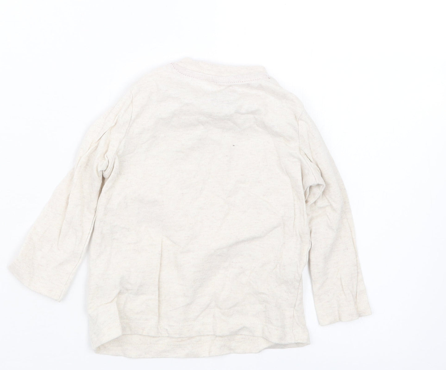 F&F Boys Beige   Basic T-Shirt Size 6-9 Months