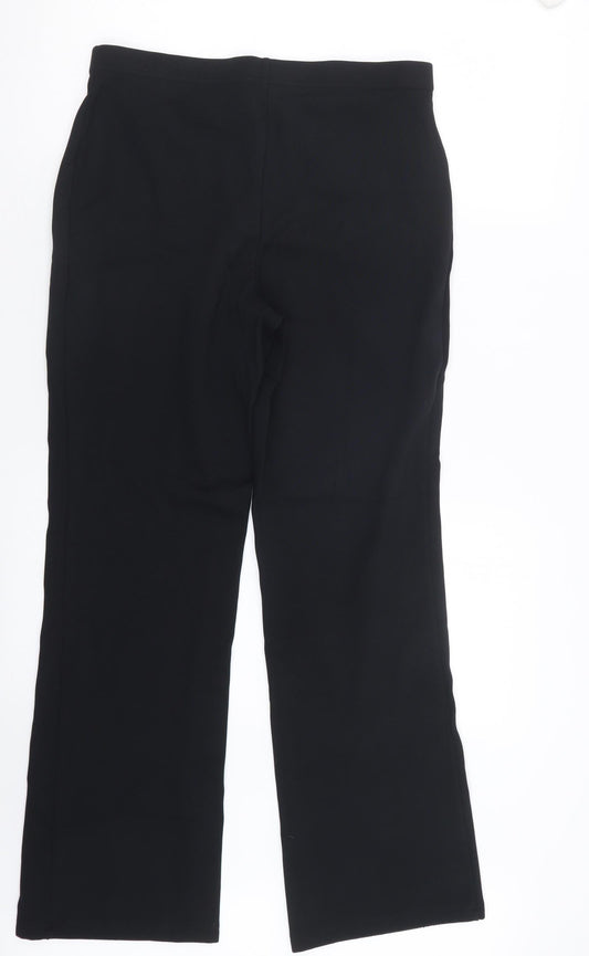 Marks and Spencer Womens Black   Trousers  Size 14 L28 in