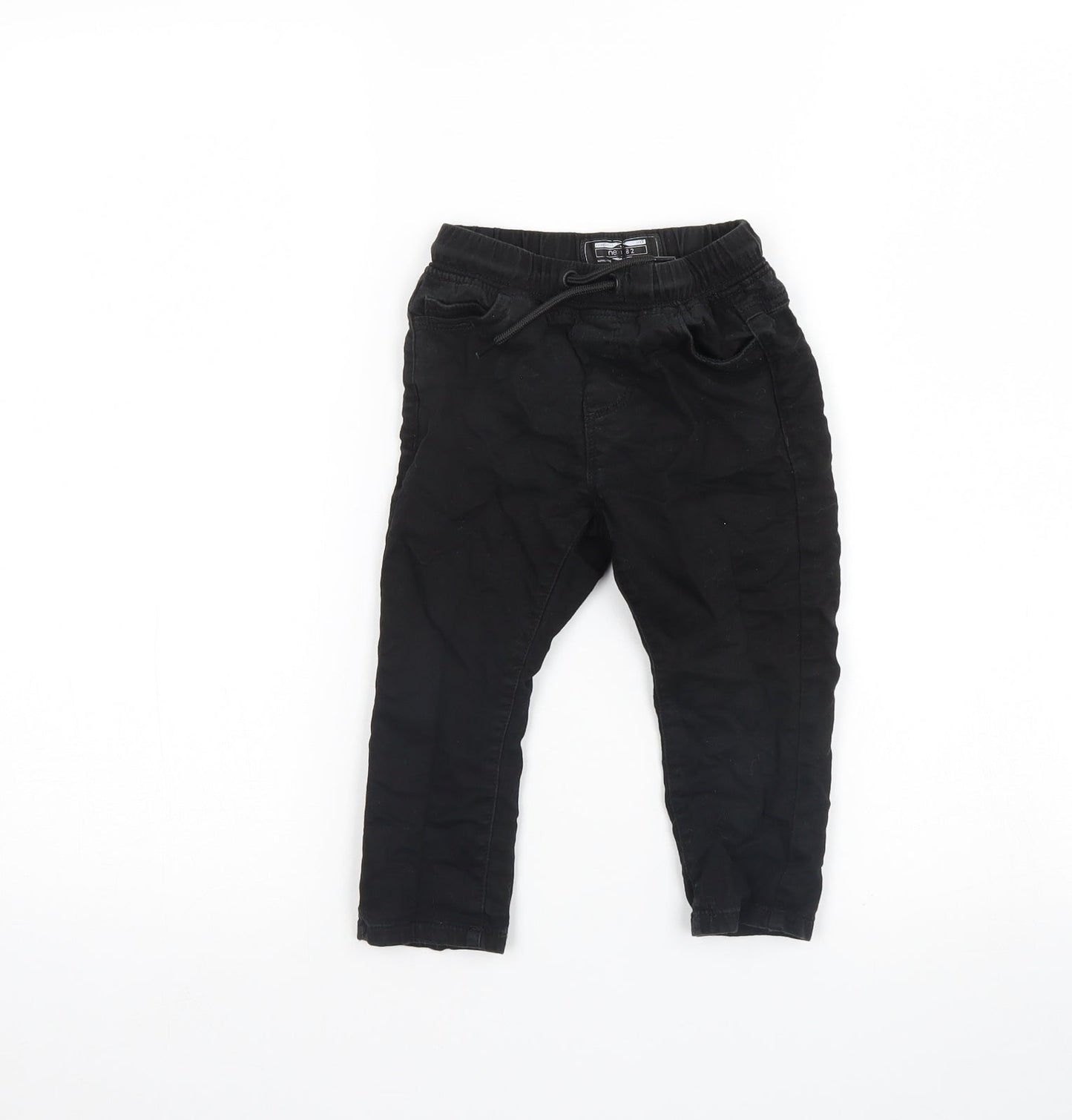 NEXT Baby Black   Jogger Trousers Size 12 Months