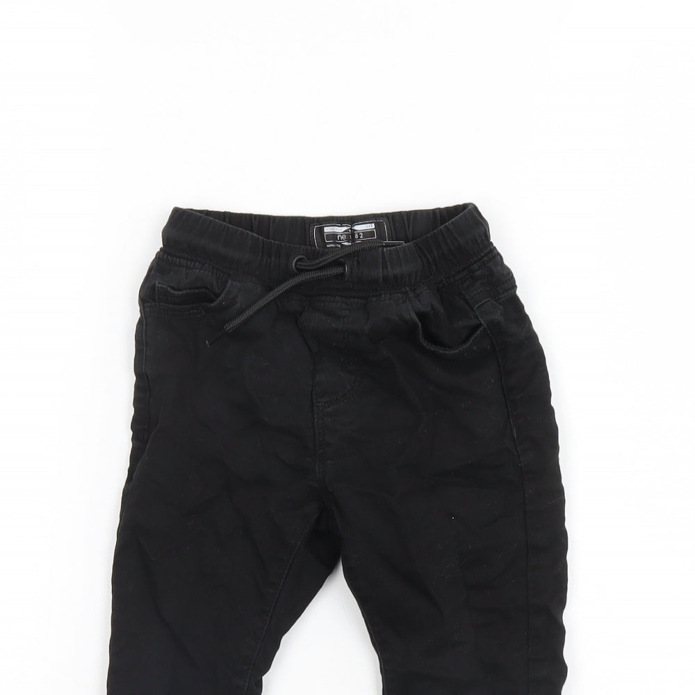 NEXT Baby Black   Jogger Trousers Size 12 Months