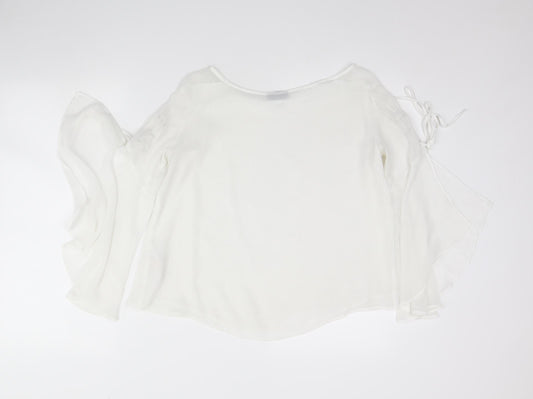 Topshop Womens White   Basic Blouse Size 6
