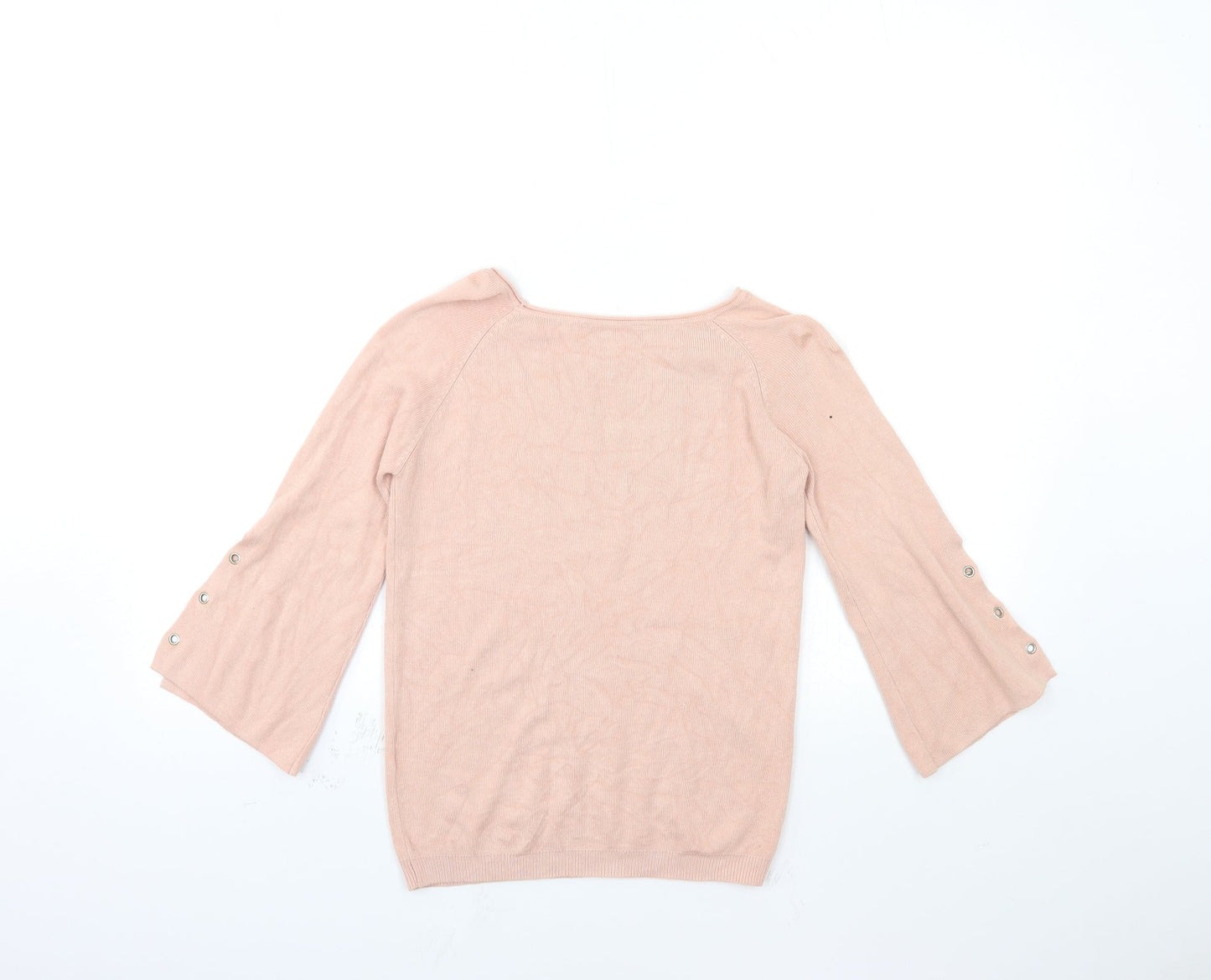 Select Womens Pink  Knit Pullover Jumper Size 8  - Open Sleeve