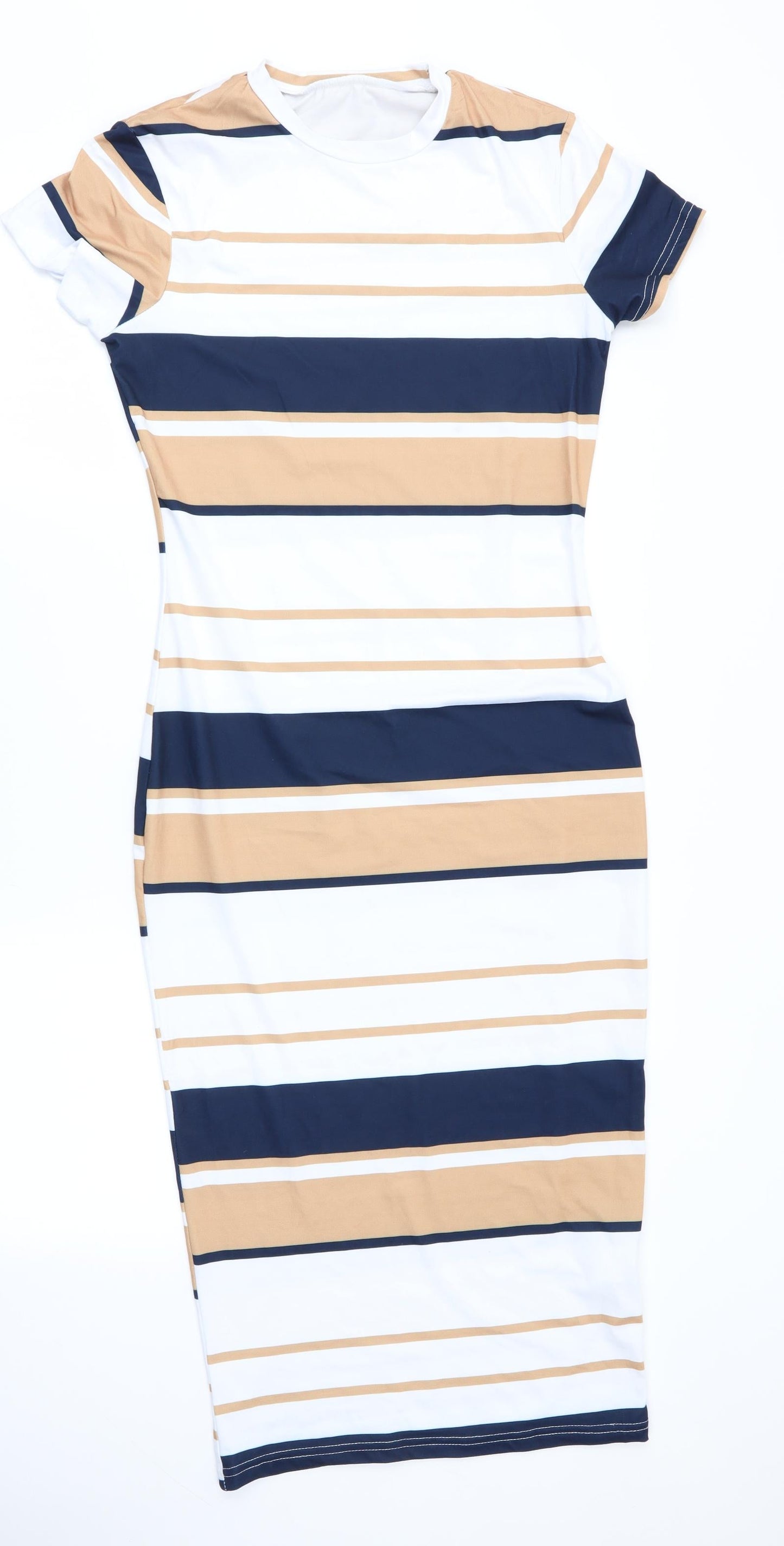 Preworn Womens Multicoloured Striped  Bodycon  Size S
