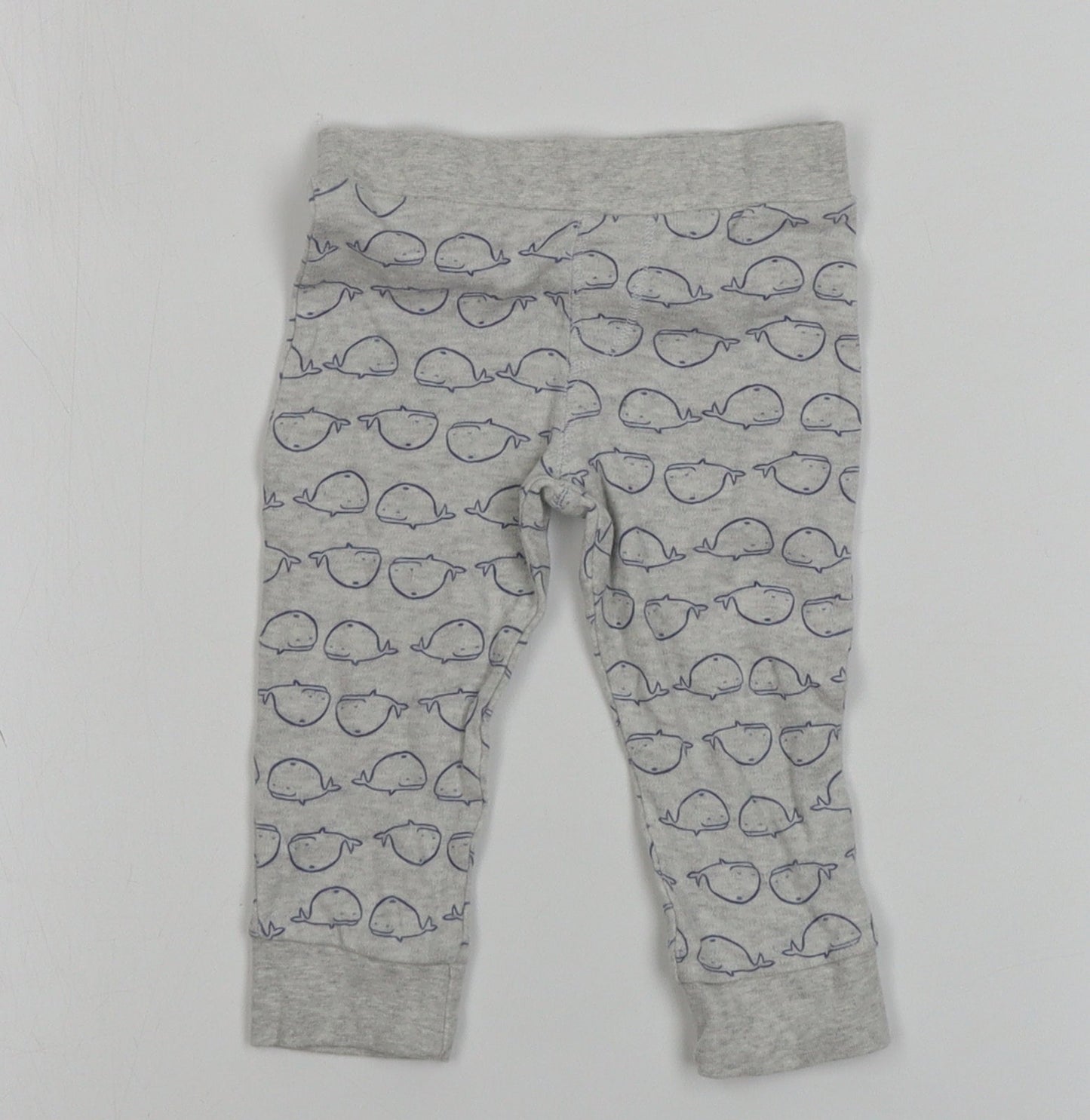 F&F  Boys Grey   Jogger Trousers Size 6-9 Months