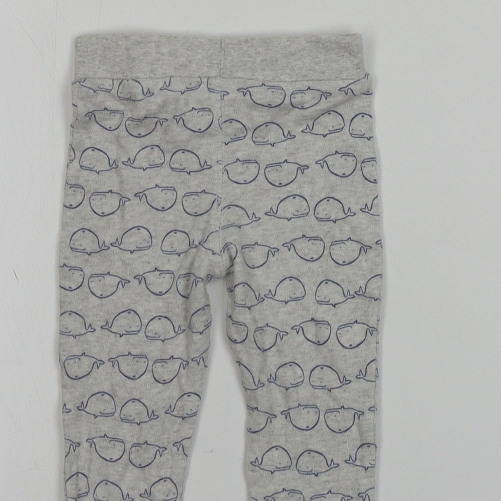 F&F  Boys Grey   Jogger Trousers Size 6-9 Months