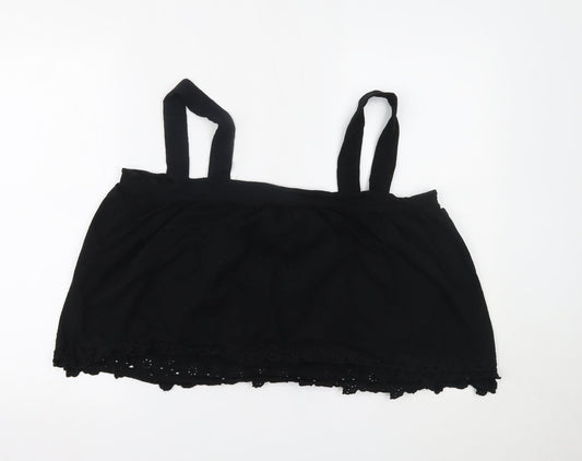 H&M Womens Black   Cropped Tank Size XL