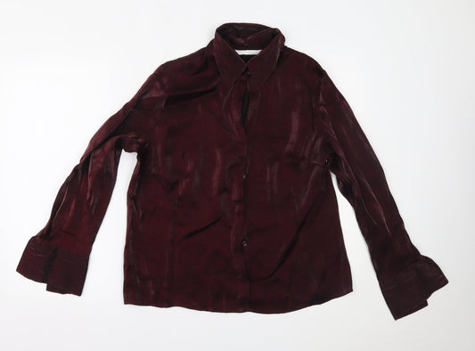 AMARANTO Womens Red   Basic Button-Up Size 18