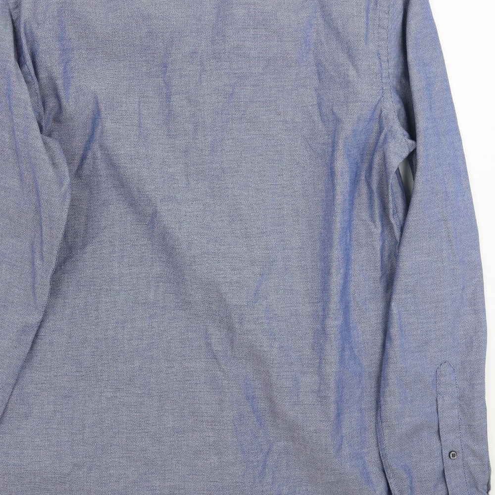 Taylor & Wright Mens Blue    Button-Up Size 15.5