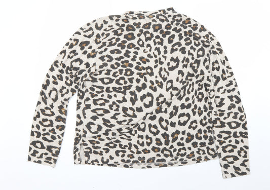 H&M Womens Multicoloured Animal Print  Pullover Jumper Size S