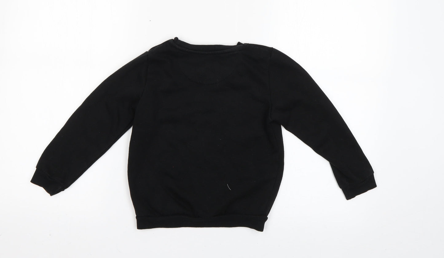 Primark Boys Black   Pullover Sweatshirt Size 5-6 Years