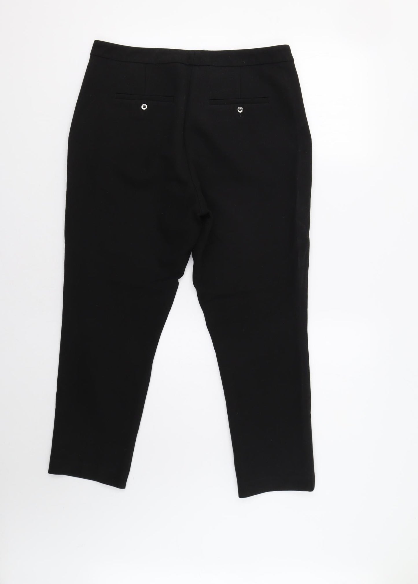 M&S Womens Black   Dress Pants Trousers Size 12 L26 in