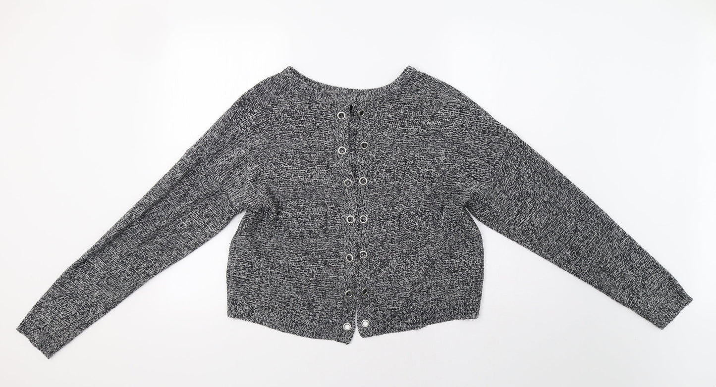 Brave Soul Womens Grey   Pullover Jumper Size M  - Open Back