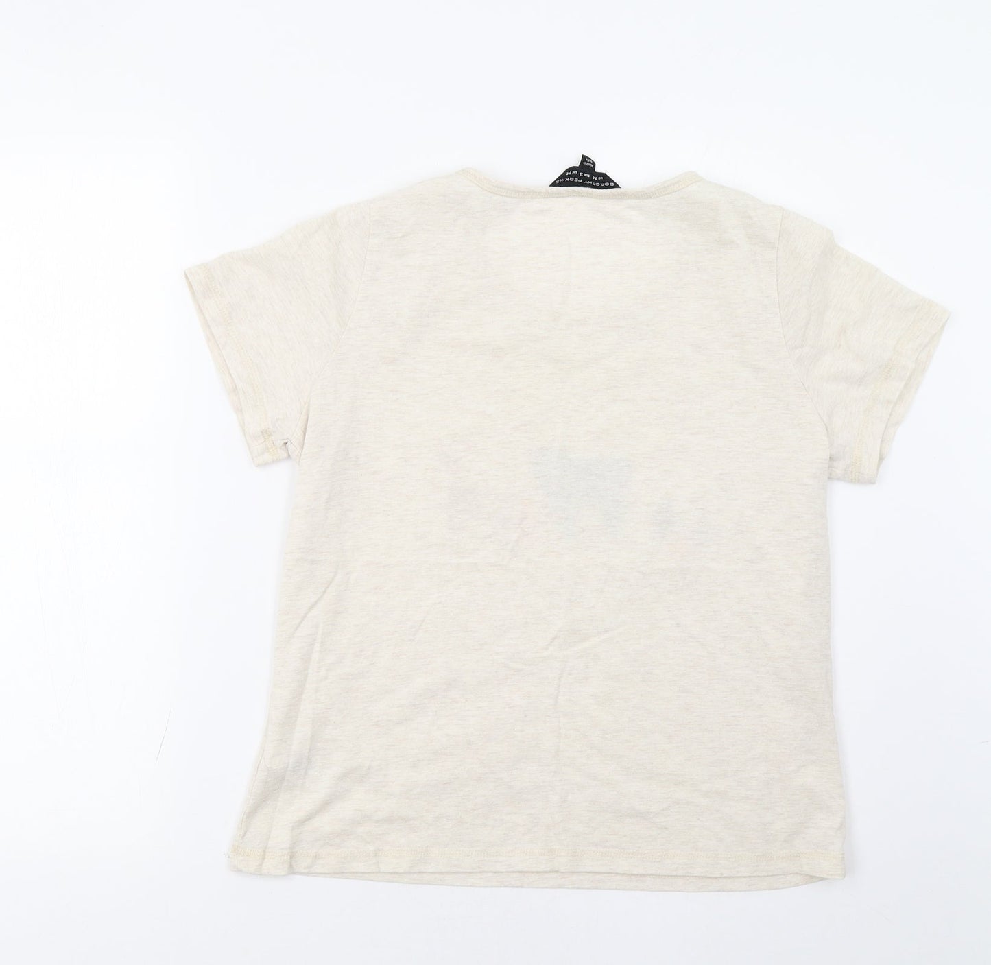 Dorothy Perkins Womens Beige   Basic T-Shirt Size M  - Forest Animals