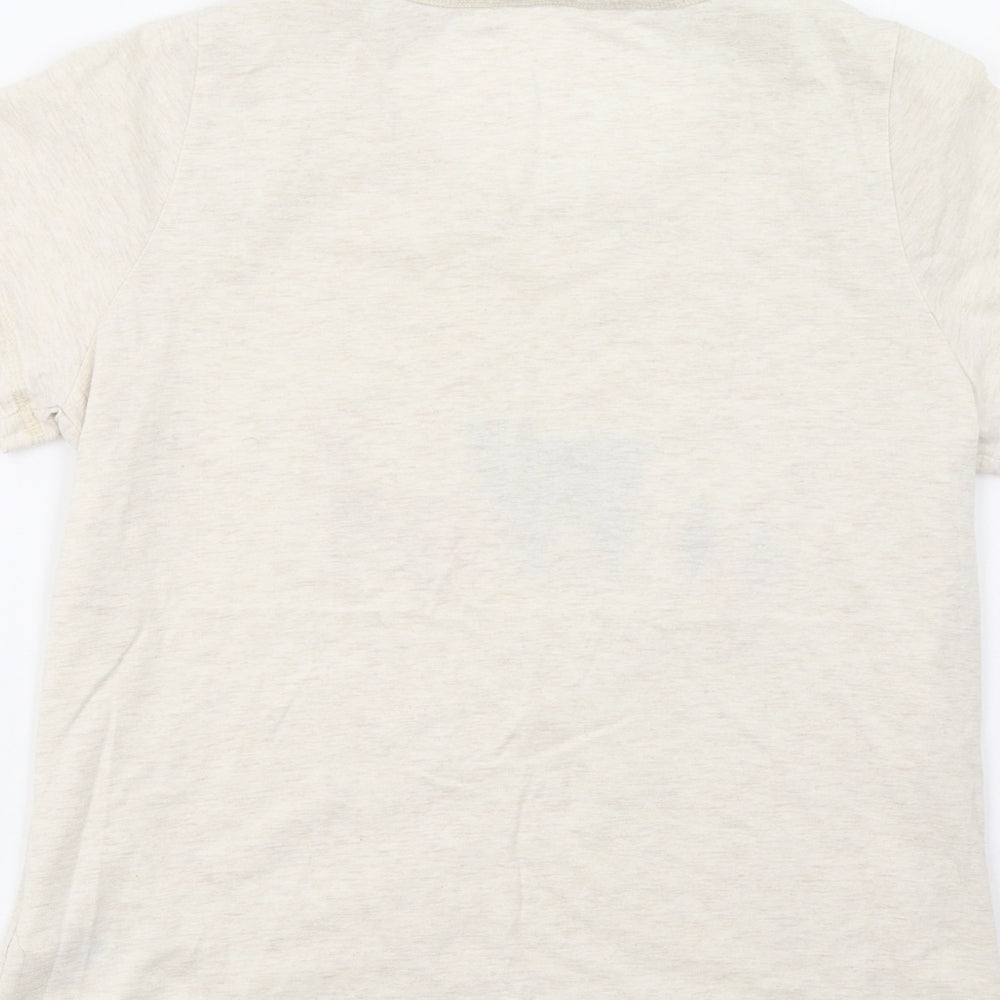 Dorothy Perkins Womens Beige   Basic T-Shirt Size M  - Forest Animals