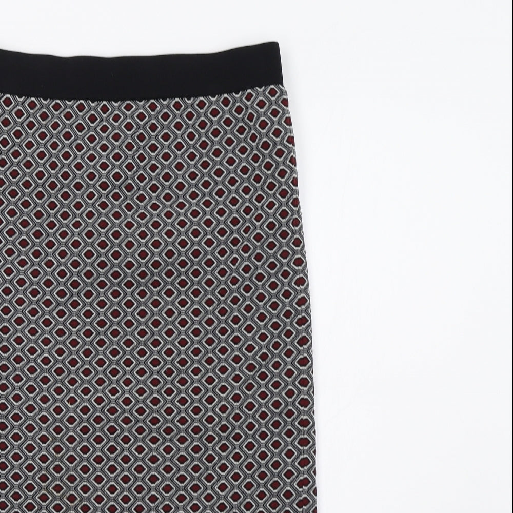 Papaya Womens Red Geometric  Straight & Pencil Set Size 10