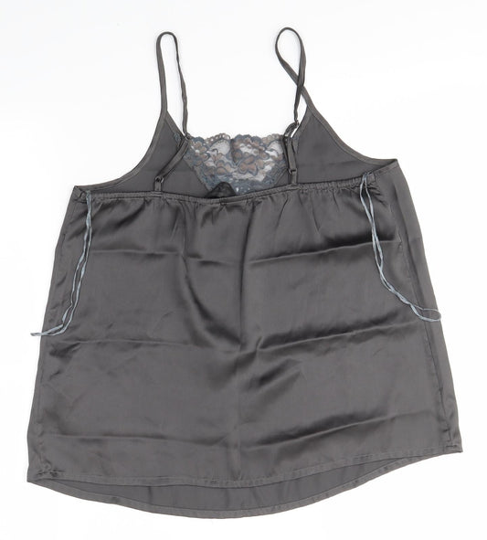 Secret Possesions Womens Grey   Camisole Blouse Size 10