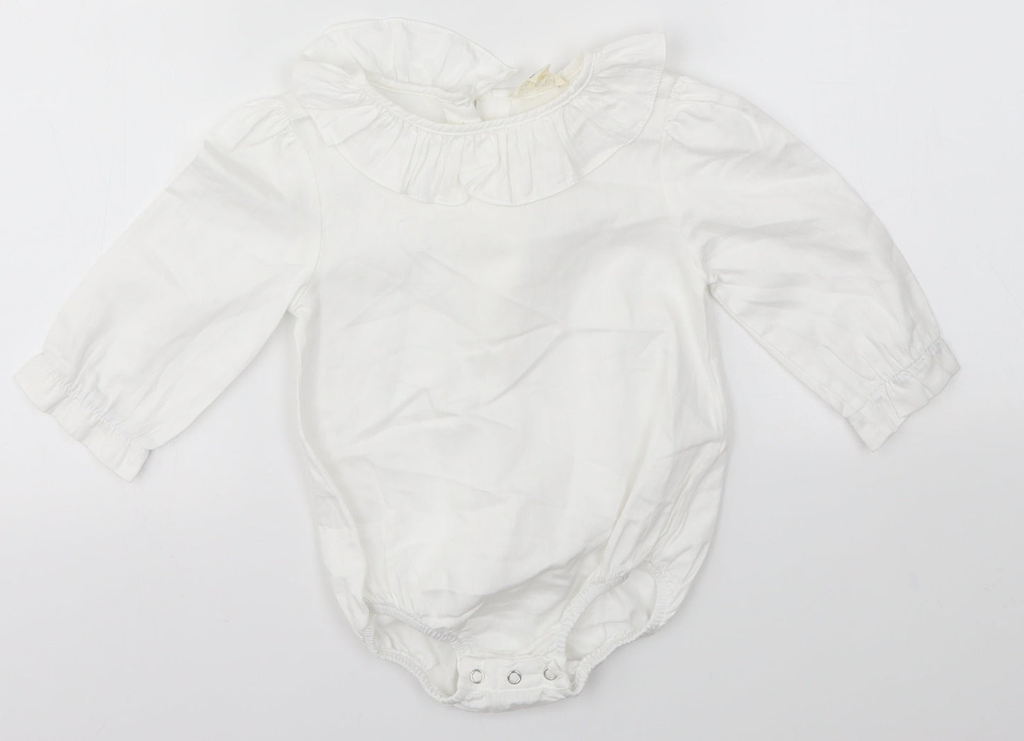 LE PETIT MICO Baby White   Basic Blouse Size 12-18 Months