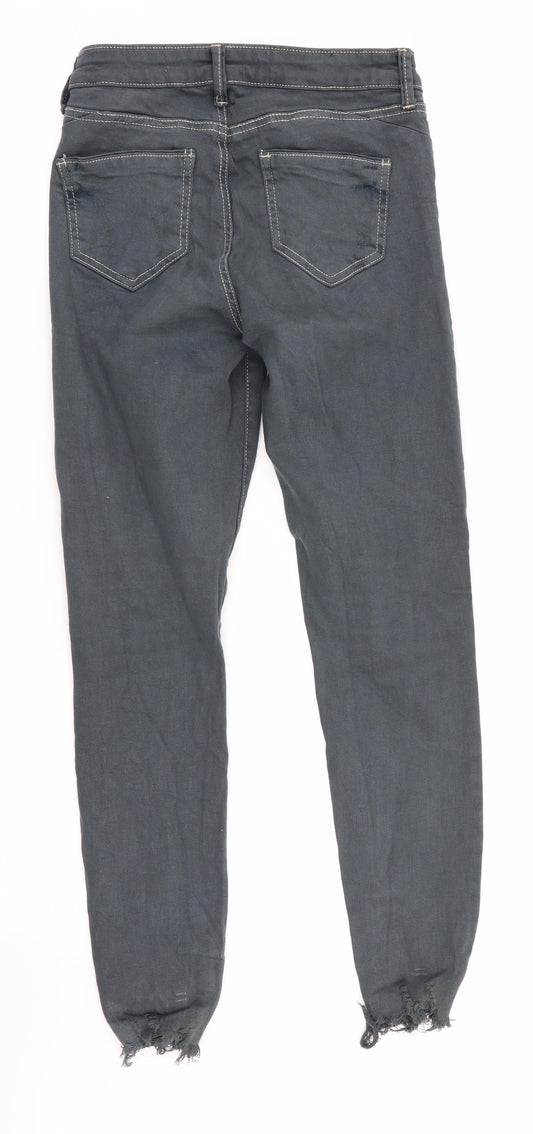 Denim Co Womens Grey   Skinny Jeans Size 6 L28 in
