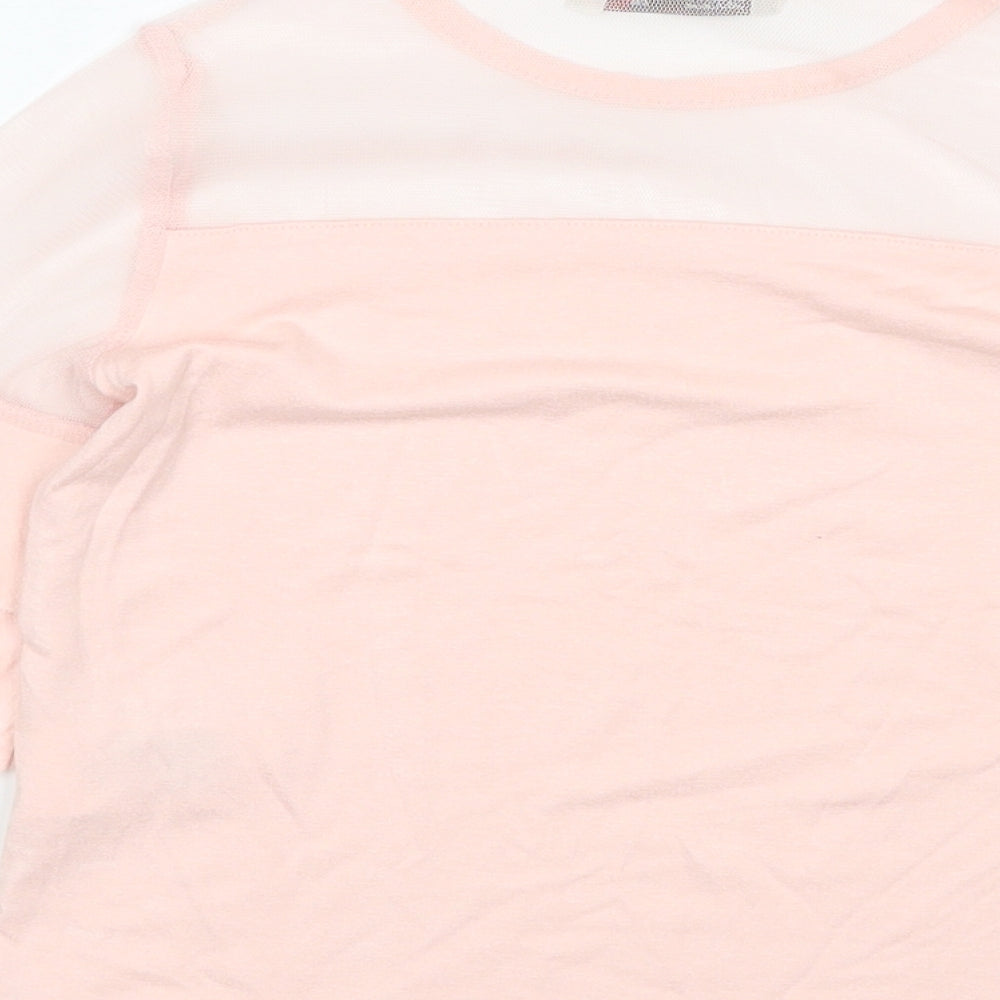 Woo Rage Girls Pink   Basic T-Shirt Size 5-6 Years