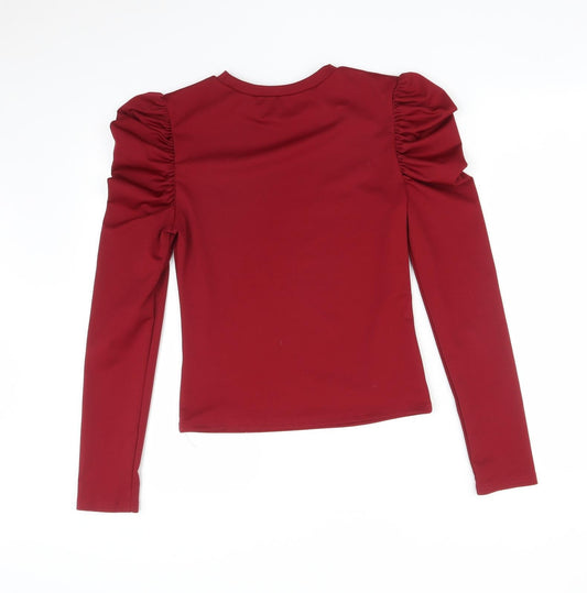 Preworn Womens Red   Basic T-Shirt Size S