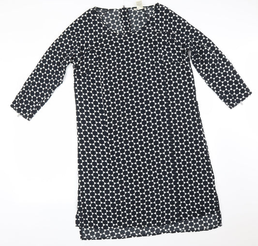 Ellos Womens Multicoloured Geometric  A-Line  Size 14