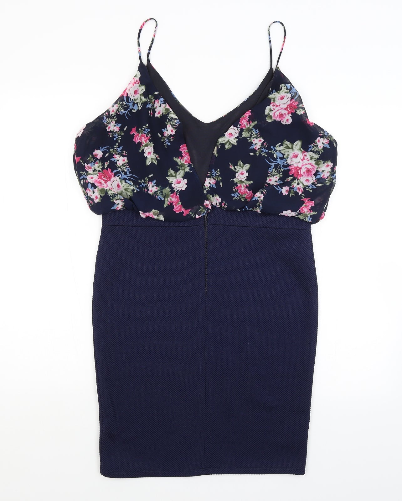 TFNC Womens Blue Floral  Pencil Dress  Size L