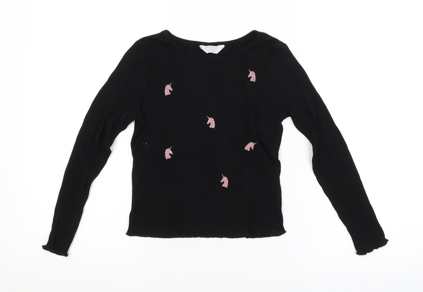 Primark Girls Black   Pullover Jumper Size 9-10 Years
