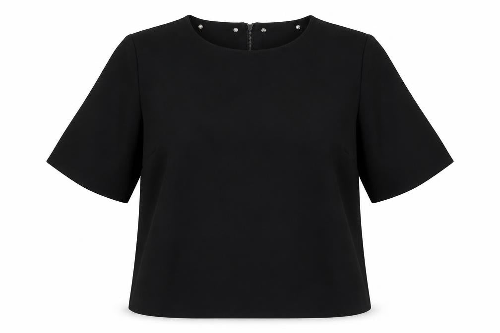 M&S Womens Black   Basic Blouse Size 14