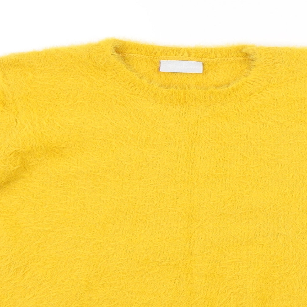 Preworn Girls Yellow   Pullover Jumper