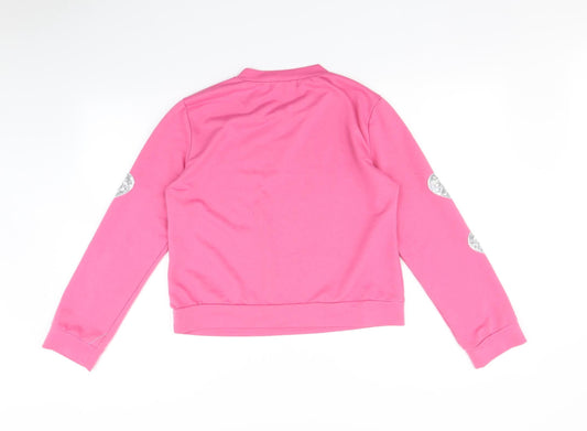 CBR Womens Pink   Pullover Jumper Size L  - Heart print