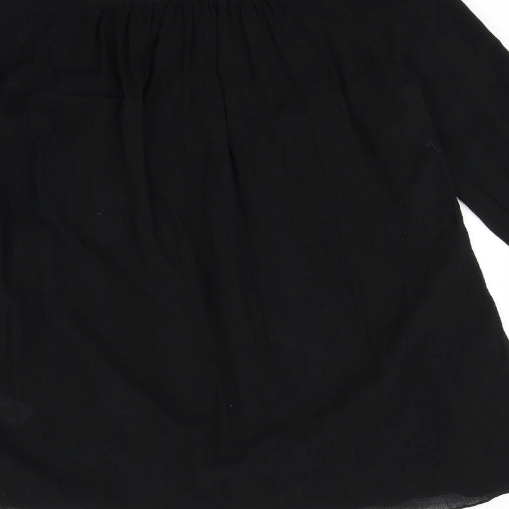 Zara Womens Black   T-Shirt Dress  Size XS