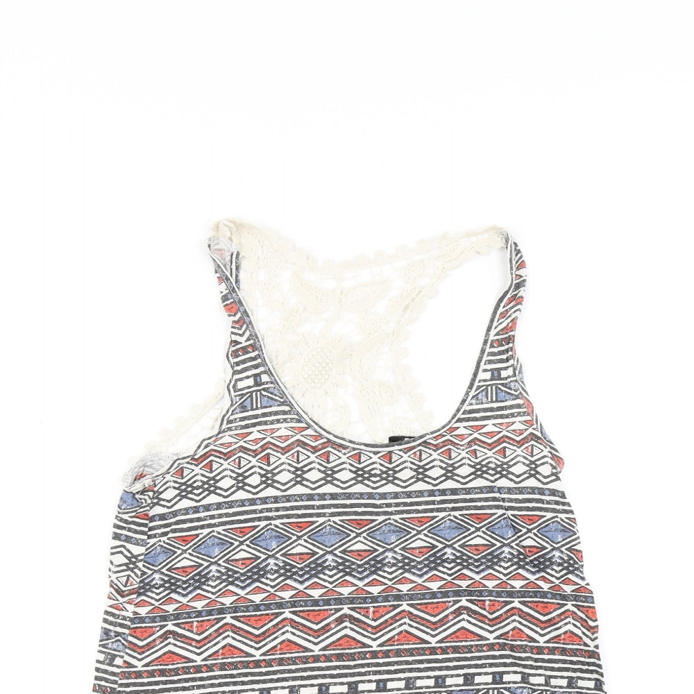 New Look Womens Multicoloured   Camisole T-Shirt Size 6