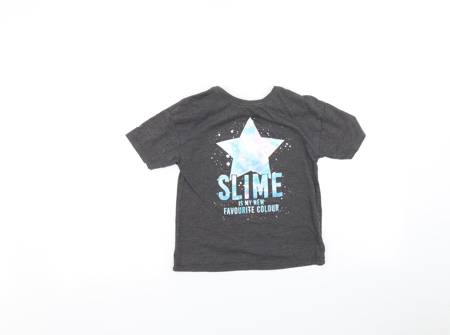 NEXT Girls Grey   Basic T-Shirt Size 6 Years