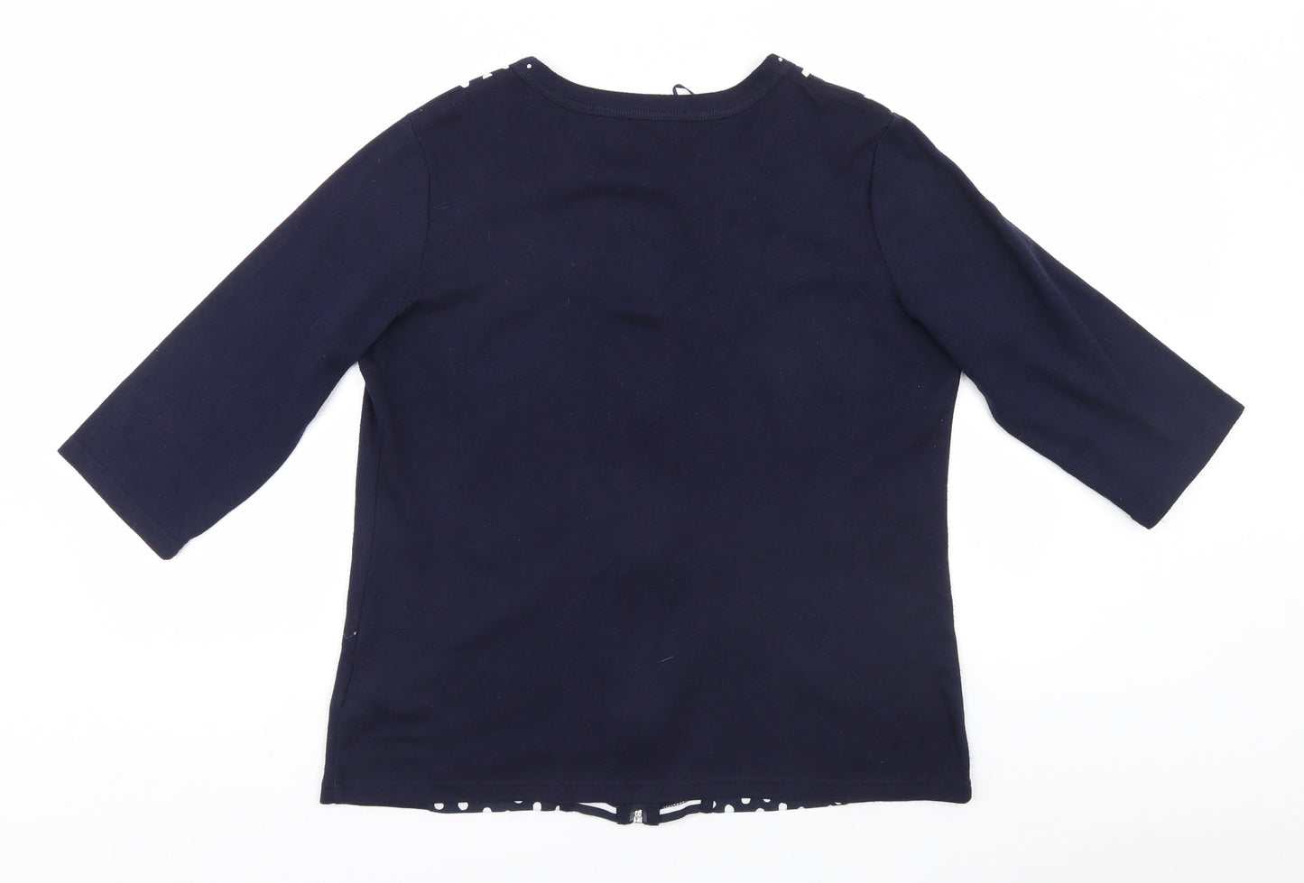 Canda Womens Blue   Full Zip Jumper Size L