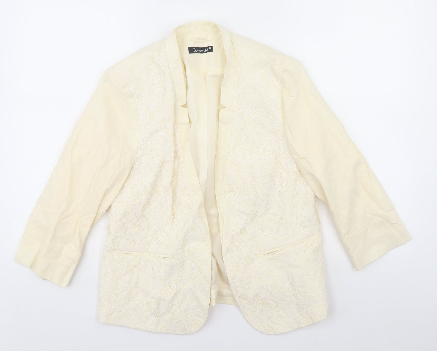 Bonmarché Womens White   Jacket  Size 12