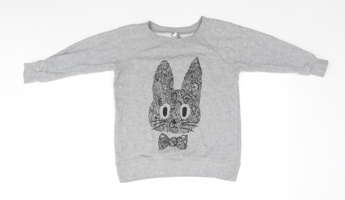 Debenhams Womens Grey   Pullover Jumper Size 10  - Bunny