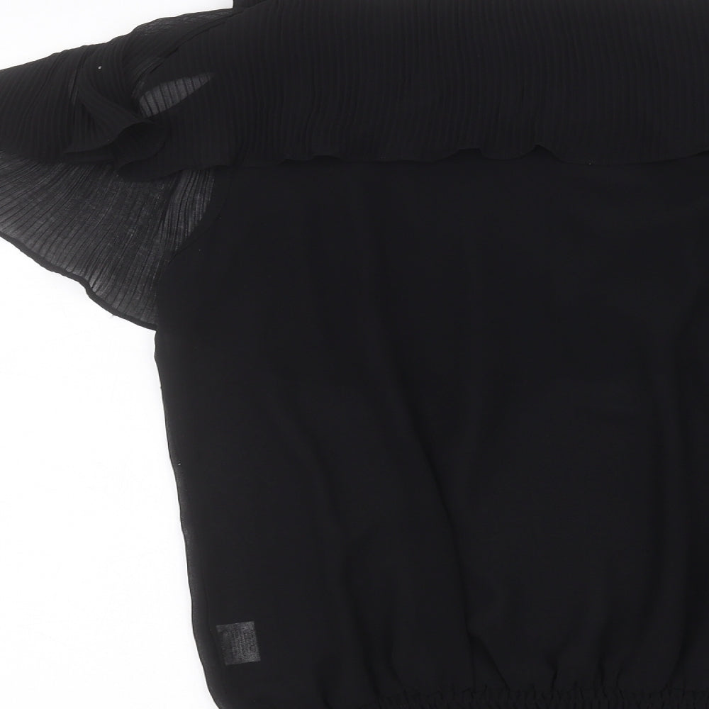 Miss Moda Womens Black   Basic Blouse Size L