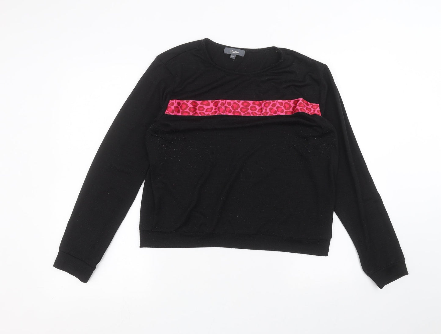 Studio Womens Black   Pullover Jumper Size 12