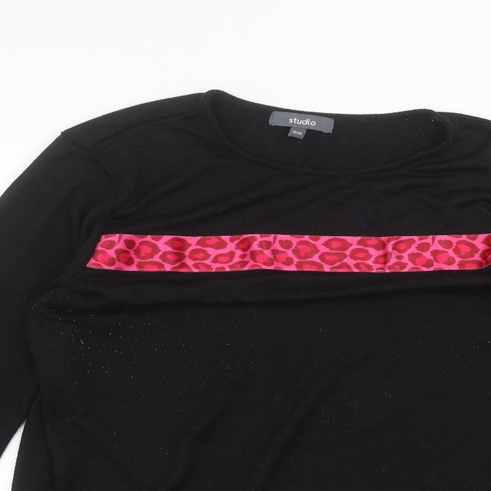 Studio Womens Black   Pullover Jumper Size 12