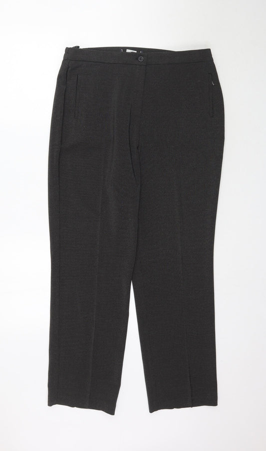 Preworn Womens Grey   Trousers  Size 14 L29 in - Work Office