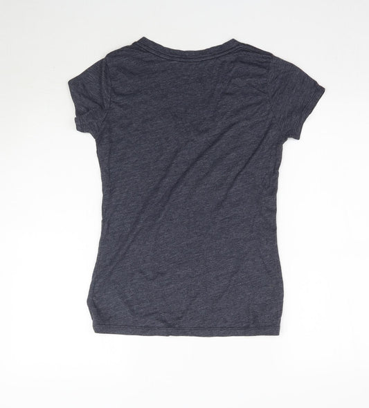 Magestic Threads Womens Blue   Basic T-Shirt Size S  - Yankees