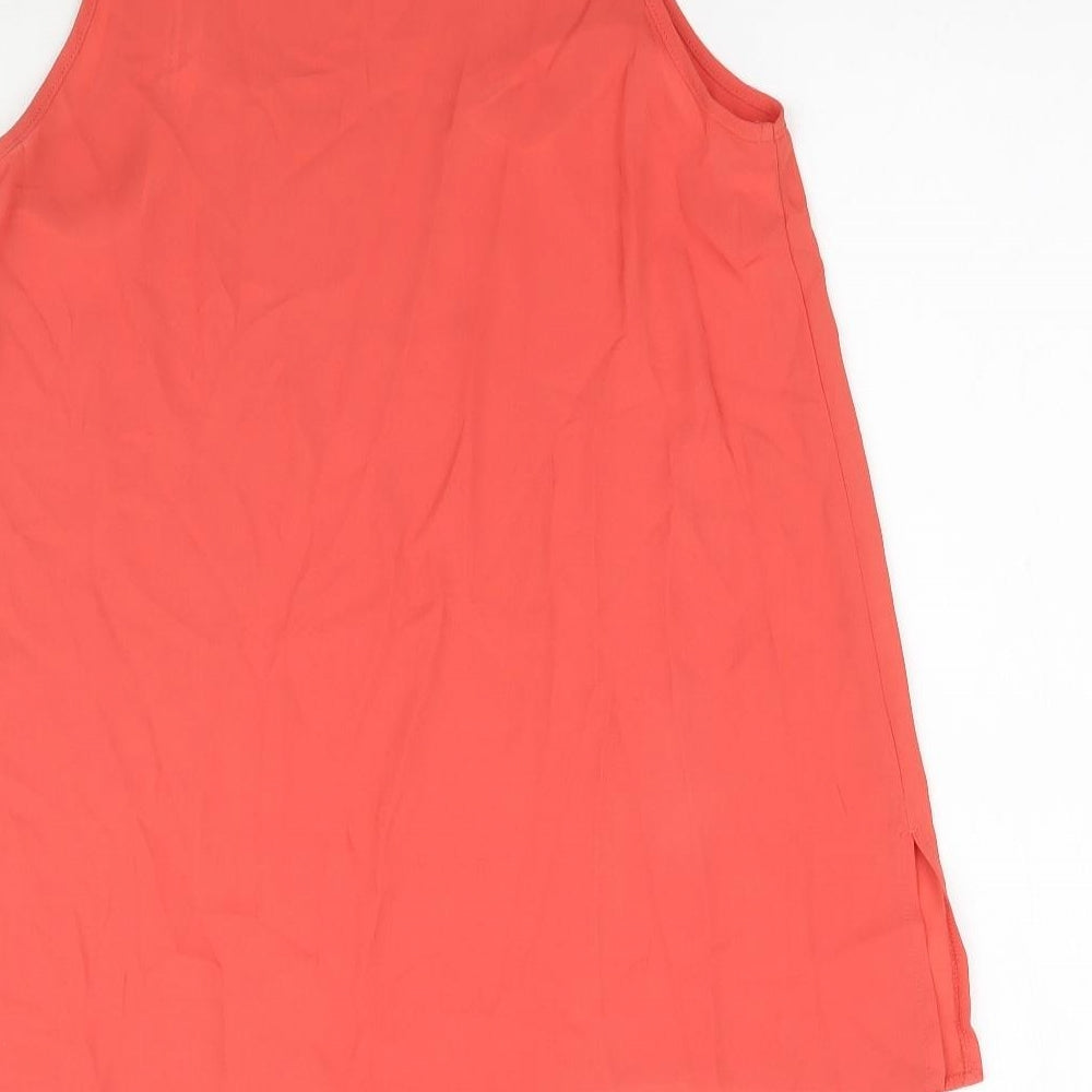 Dorothy Perkins Womens Orange   Basic Blouse Size 6  - Coral Colour