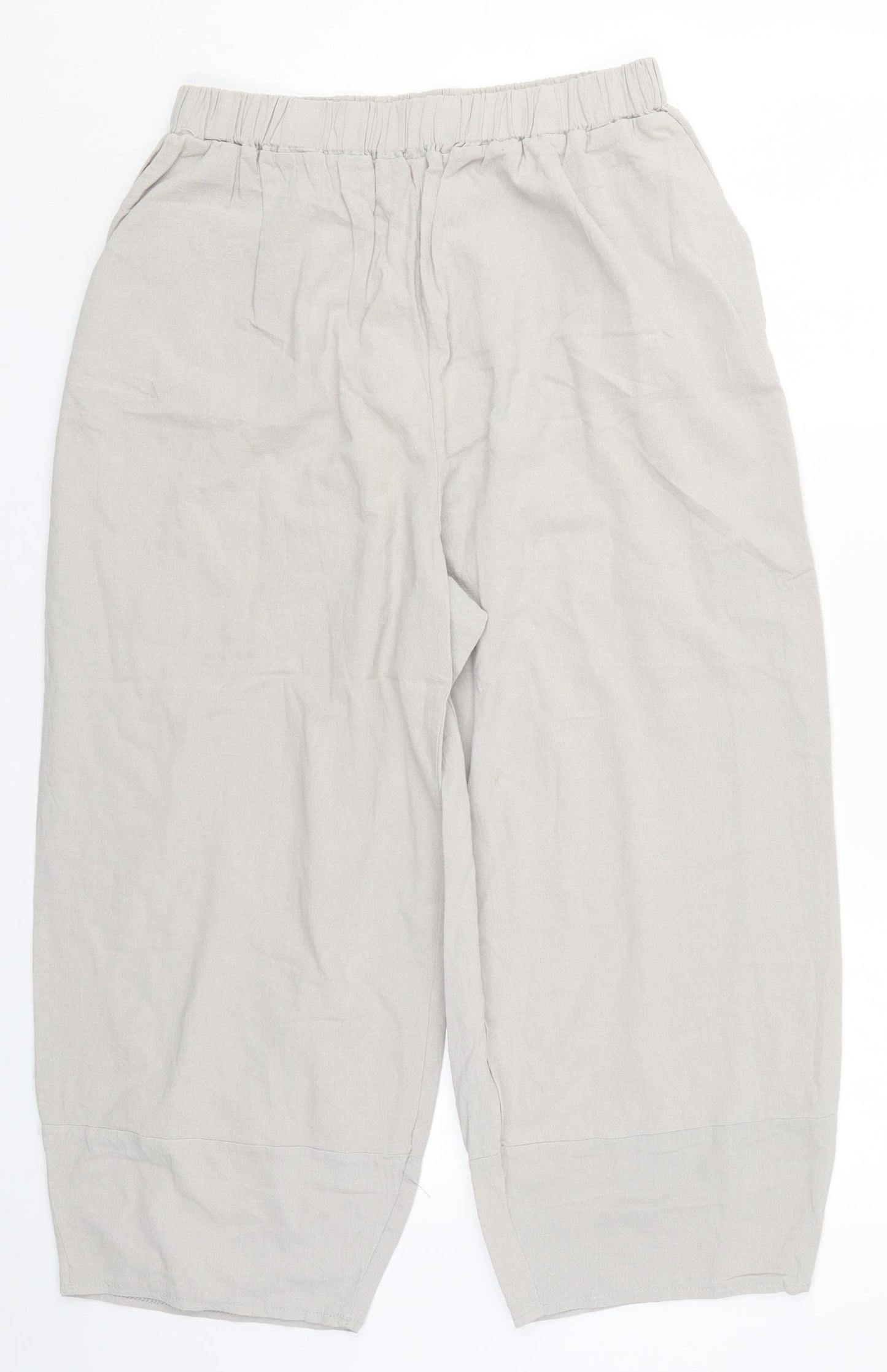Preworn Womens Grey   Cropped Trousers Size 28 in L22 in