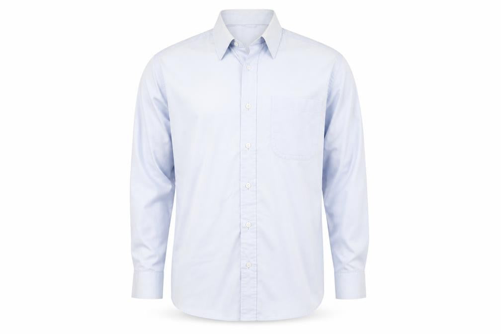Marks and Spencer Mens Blue    Button-Up Size 15.5
