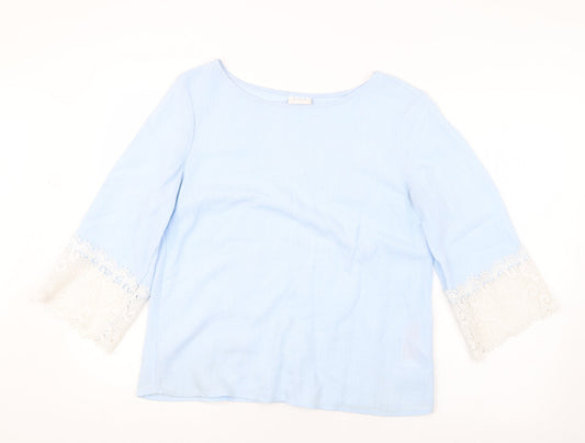 VILA Womens Blue   Basic Blouse Size M